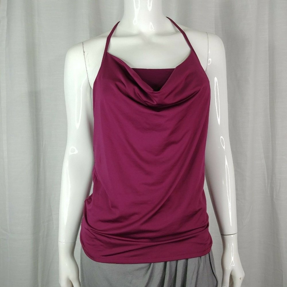 Fabletics Liv Tank Maroon Plum Top Size XS